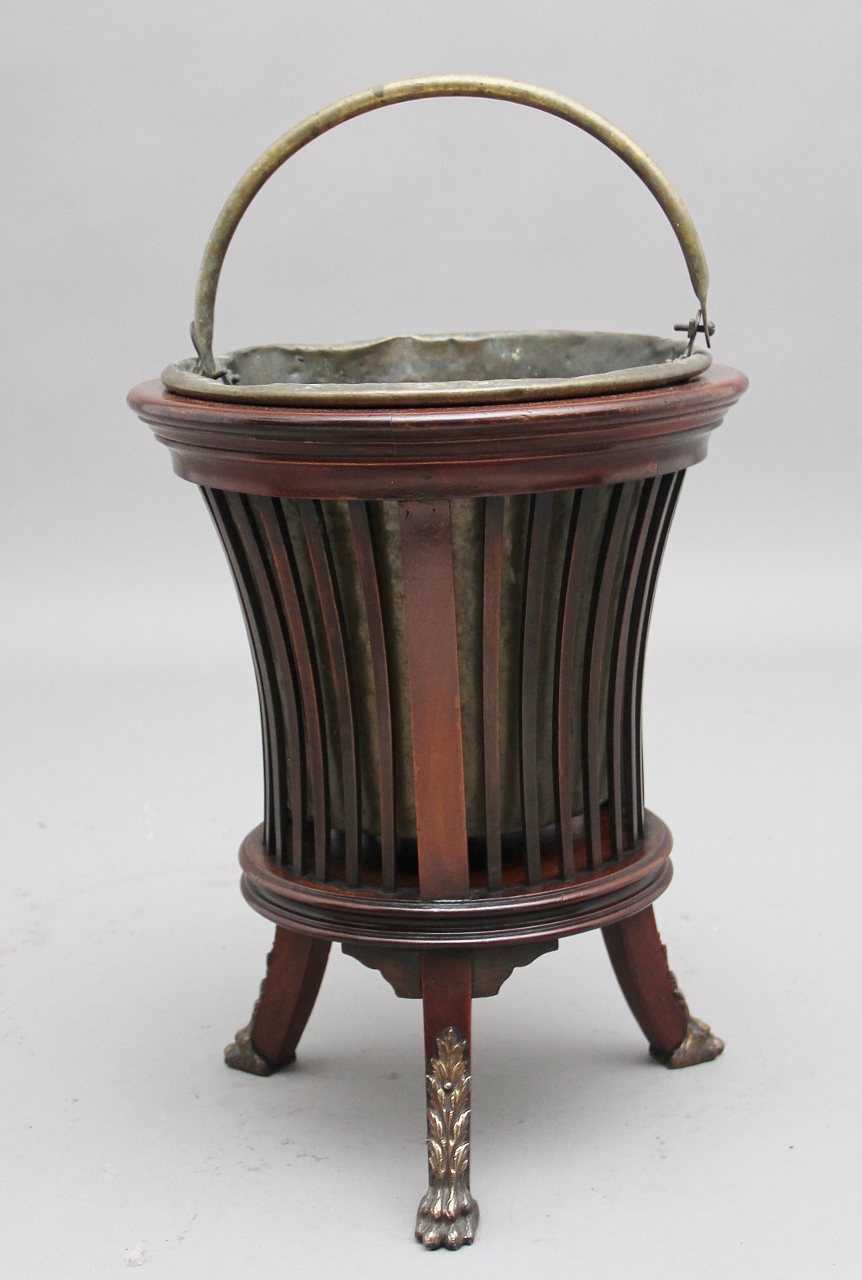 Early 20th Century Mahogany & Brass Jardiniere (1 of 7) Early 20th Century Mahogany & Brass Jardiniere (1 of 7)