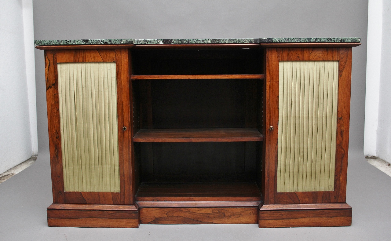Early 19th Century Rosewood Breakfront Cabinet (1 of 8)