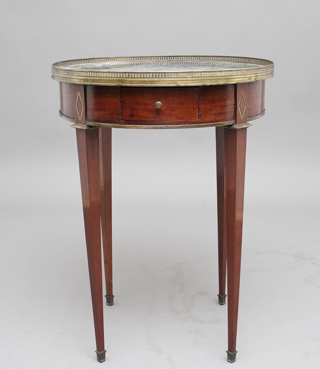 19th Century Mahogany & Marble Top Occasional Table (1 of 9) 19th Century Mahogany & Marble Top Occasional Table (1 of 9)