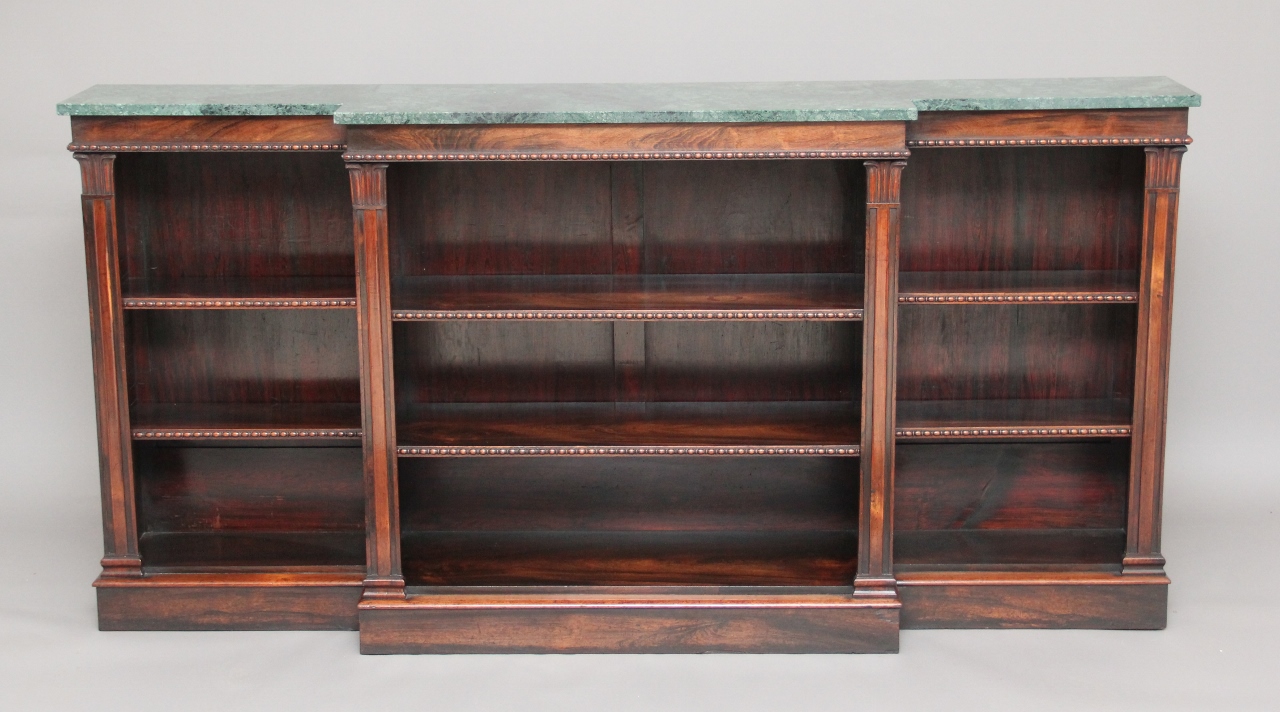 Rosewood Breakfront Bookcase (1 of 1)