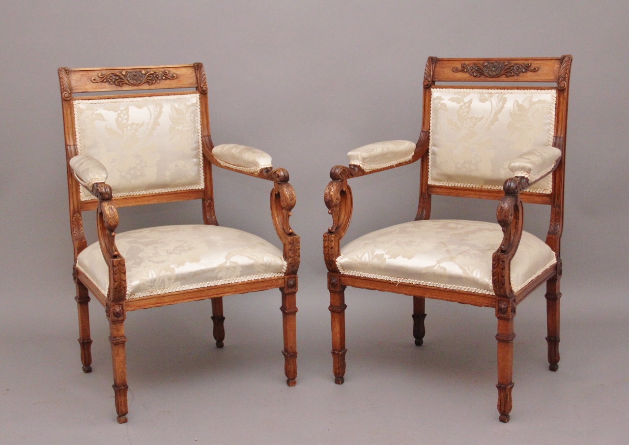 Pair of Walnut Chairs c.1840 (1 of 1)