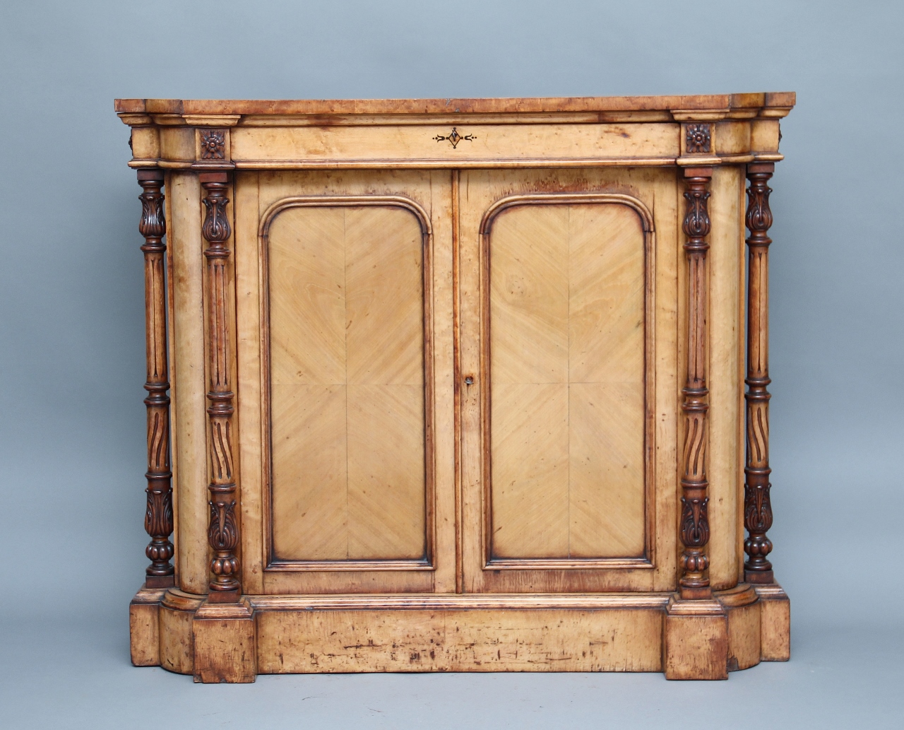 19th Century Birds Eye Maple Cabinet c.1840 (1 of 10) 19th Century Birds Eye Maple Cabinet c.1840 (1 of 10)