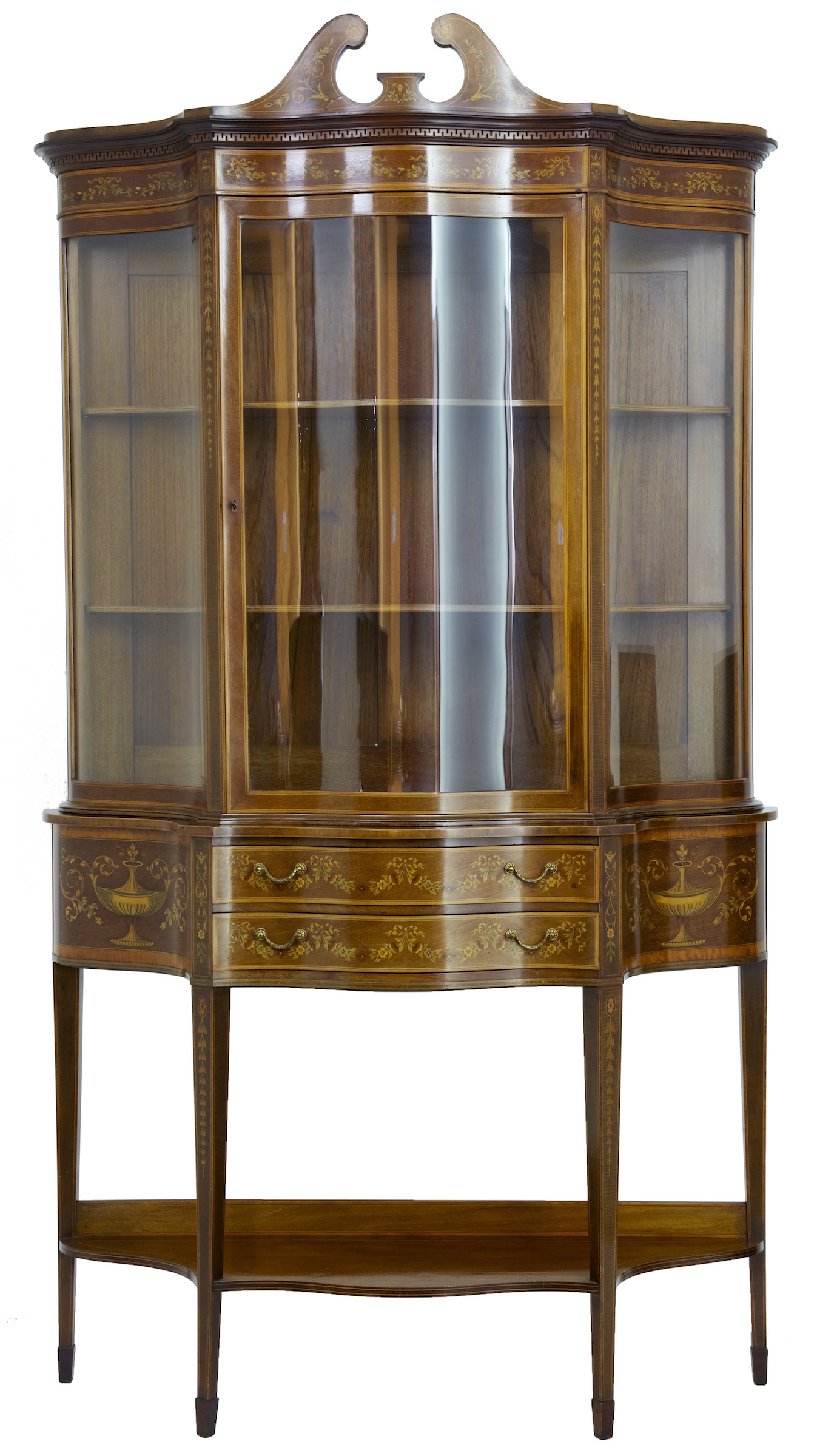 Inlaid display cabinet by "Edwards & Roberts" (c.1910) (1 of 1)