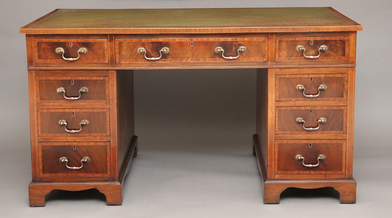 Mahogany Inlaid Desk (c.1900) (1 of 1)