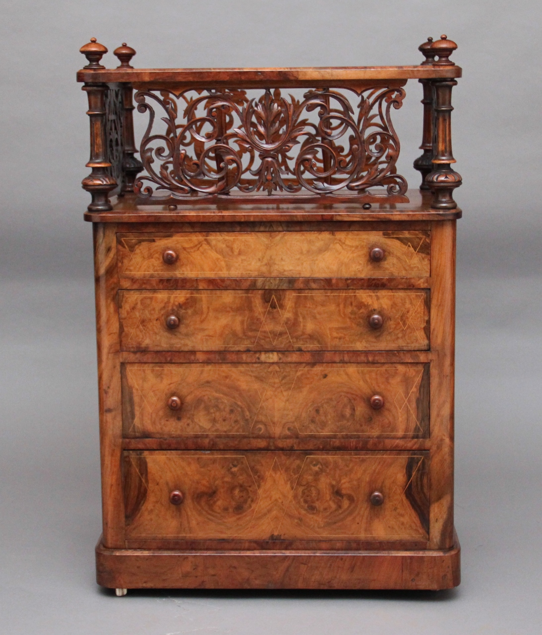 Walnut Canterbury c.1850 (1 of 1)