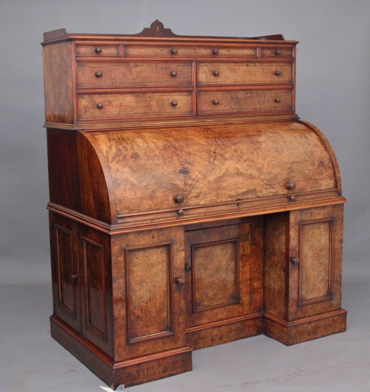 Walnut Cylinder Desk (1 of 1)