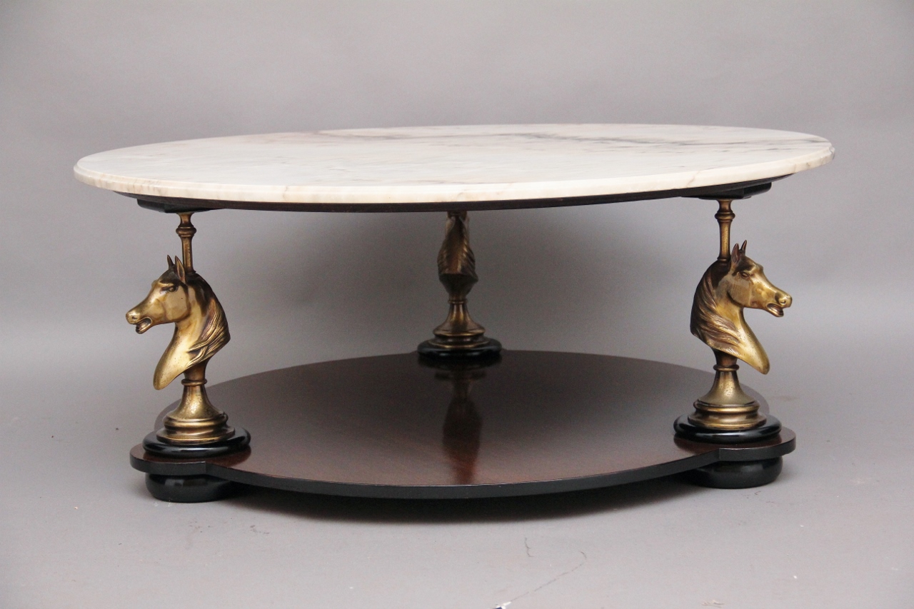 Marble Top Coffee Table (1 of 1)