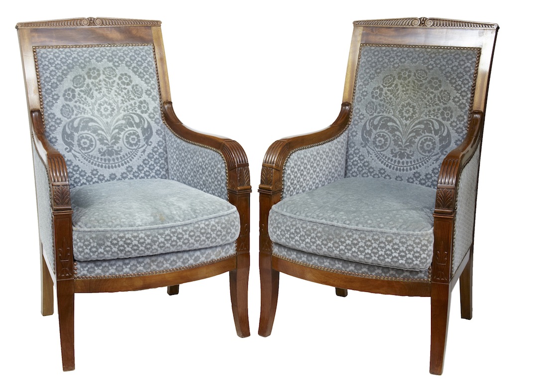 Pair Mahogany Armchairs (c.1880) (1 of 1)