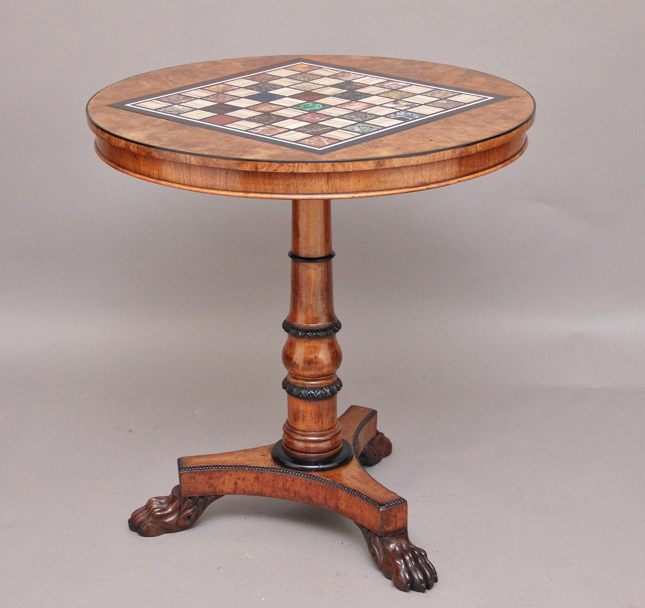 Walnut Occasional Table / Games Table c.1820 (1 of 1)