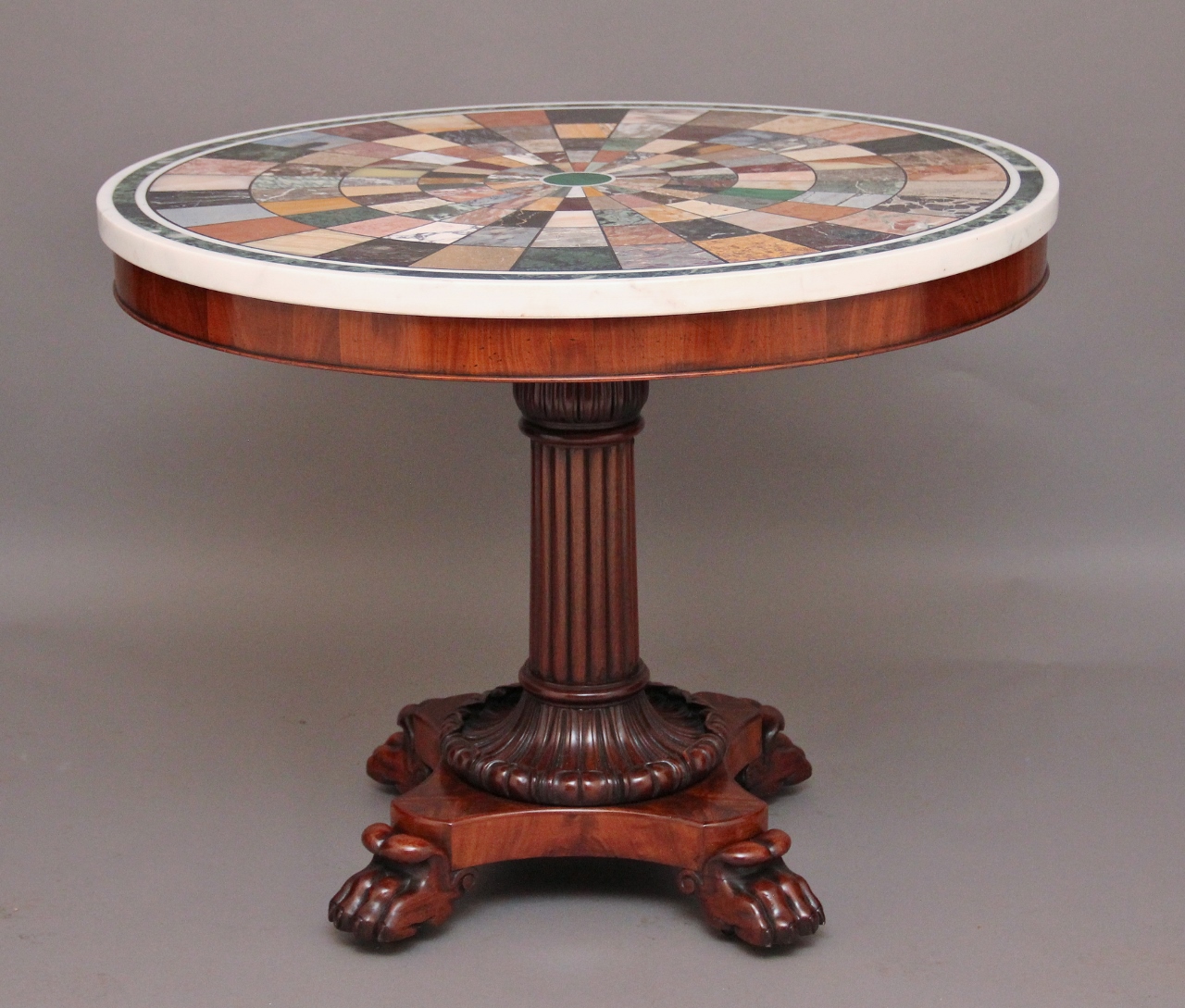 Mahogany Centre Table with a Specimen Marble Top c.1830 (1 of 1)