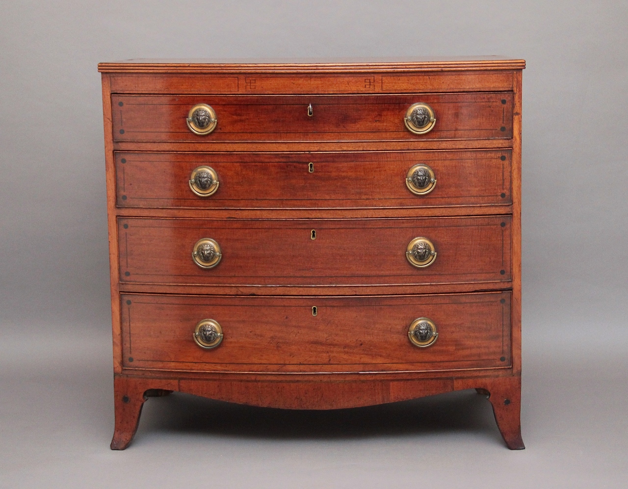 Inlaid Bowfront Chest (c.1830) (1 of 1)