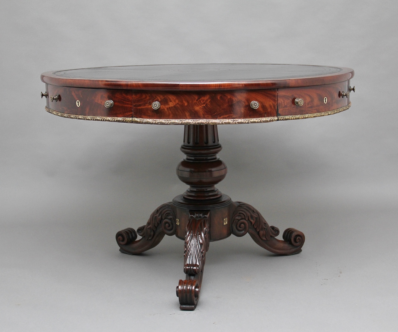 19th Century Mahogany Drum Table c.1850 (1 of 1) 19th Century Mahogany Drum Table c.1850 (1 of 1)