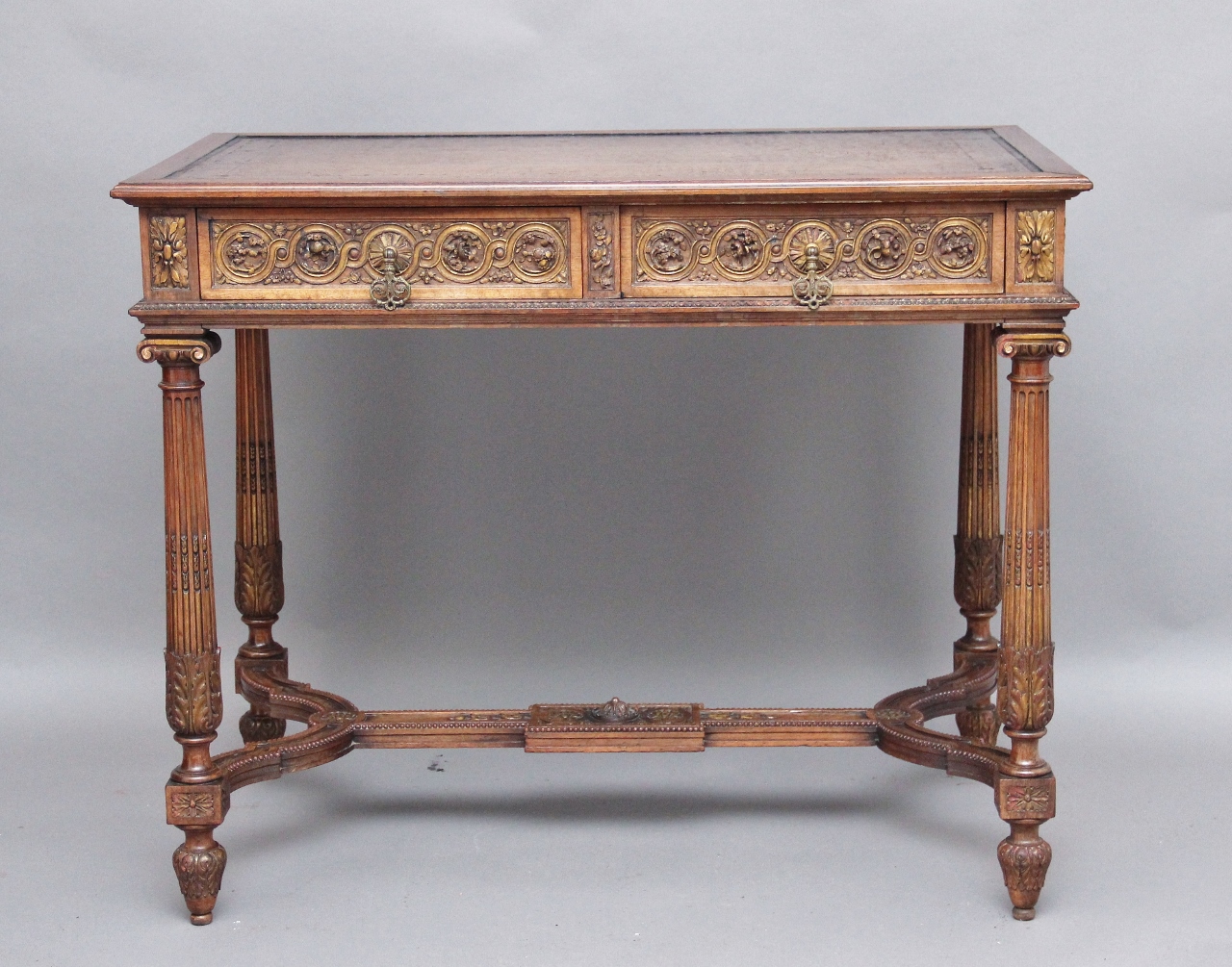 Walnut Writing Table (1 of 1)