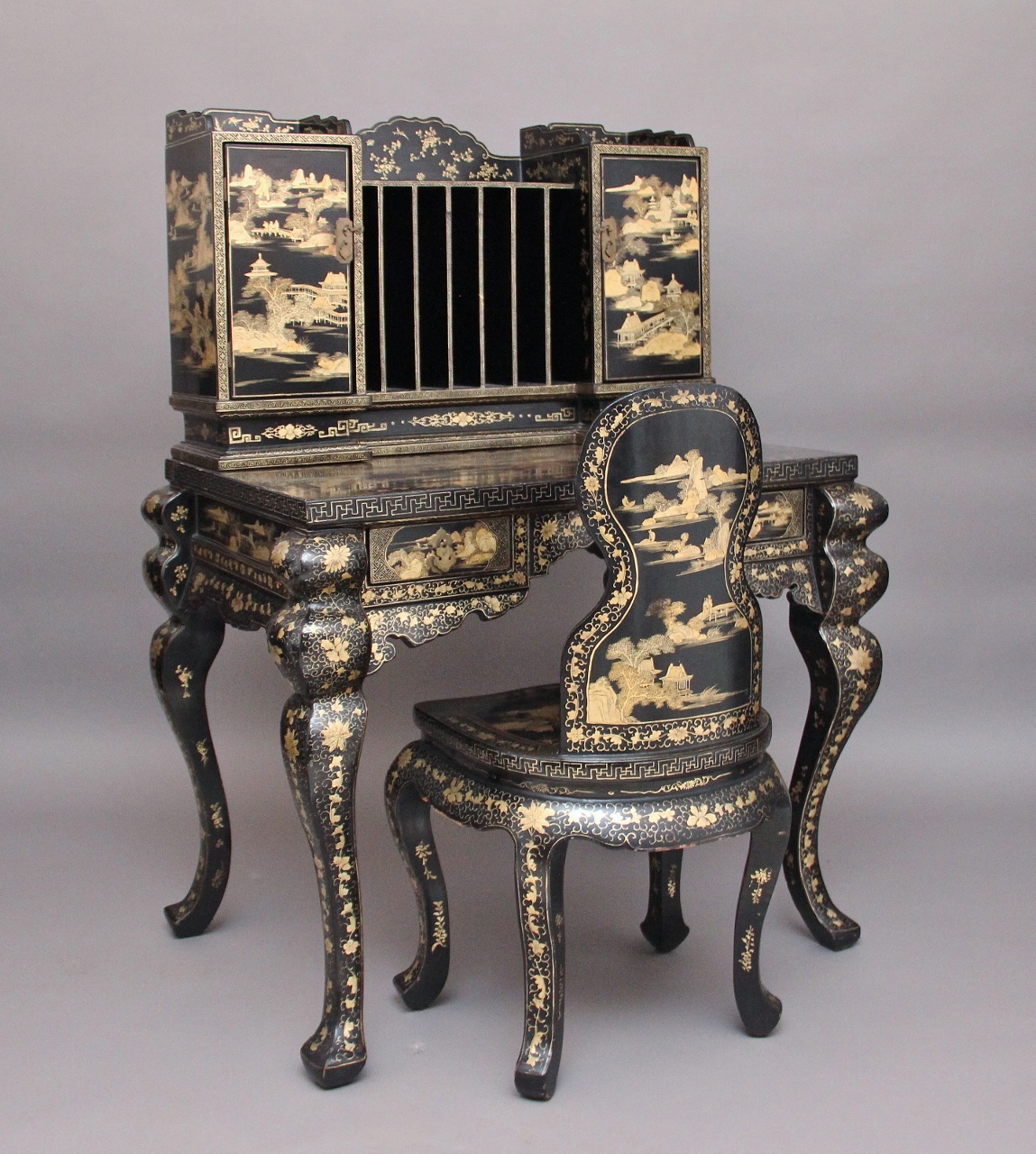 Oriental Desk and Chair c.1920 (1 of 1)