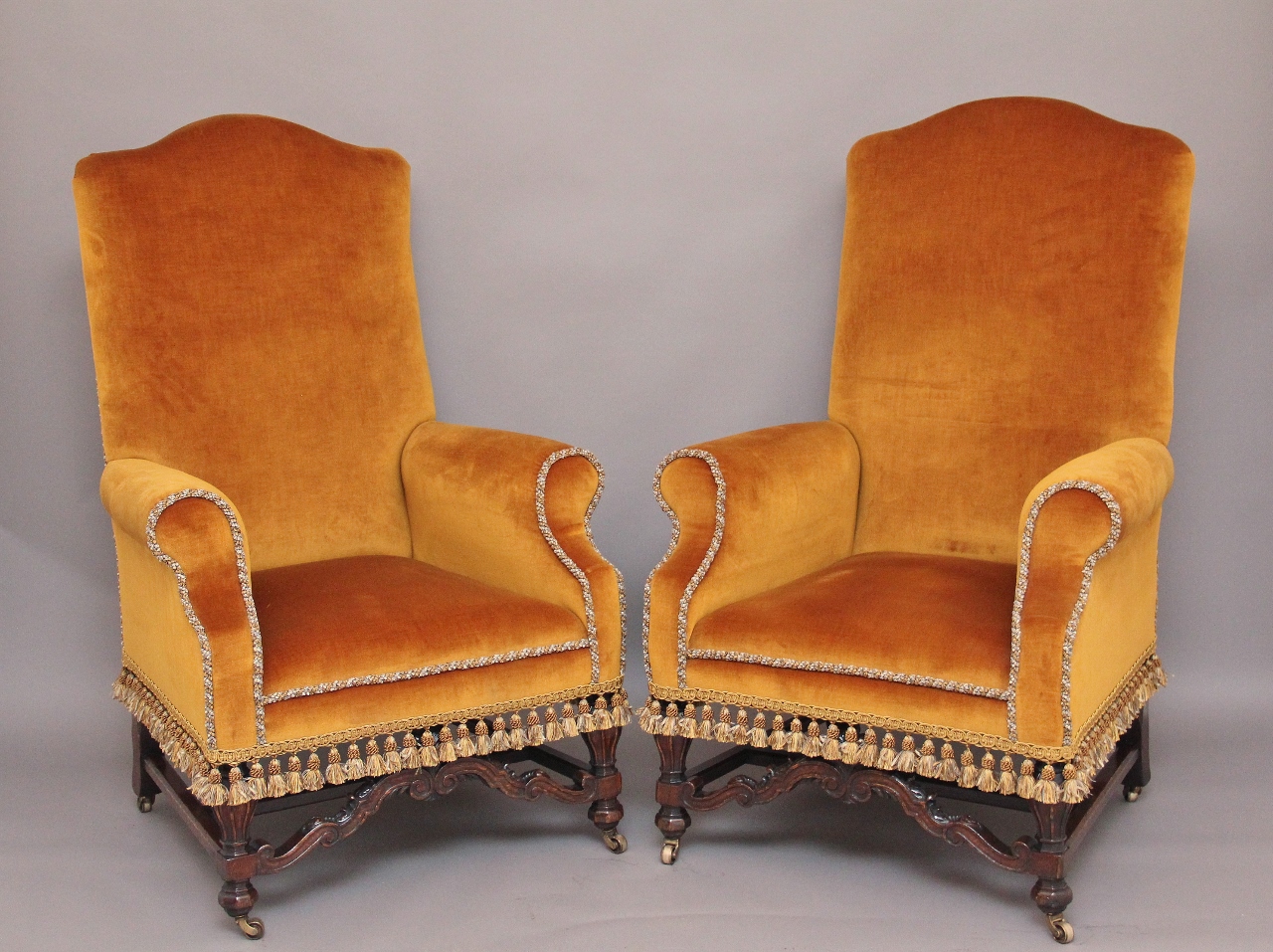 Pair of Carolean Style Armchairs (1 of 1)