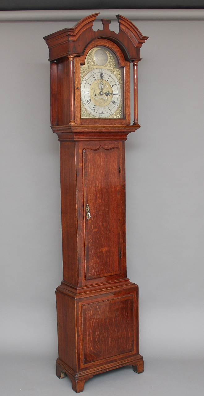 18th Century Oak Longcase Clock by William Hill (1 of 1) 18th Century Oak Longcase Clock by William Hill (1 of 1)