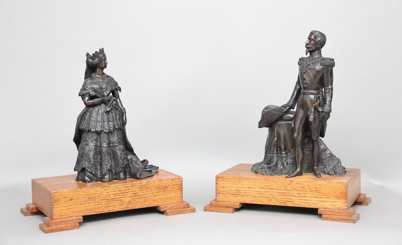 Pair of 19th Century French Bronzes c.1855 (1 of 15)