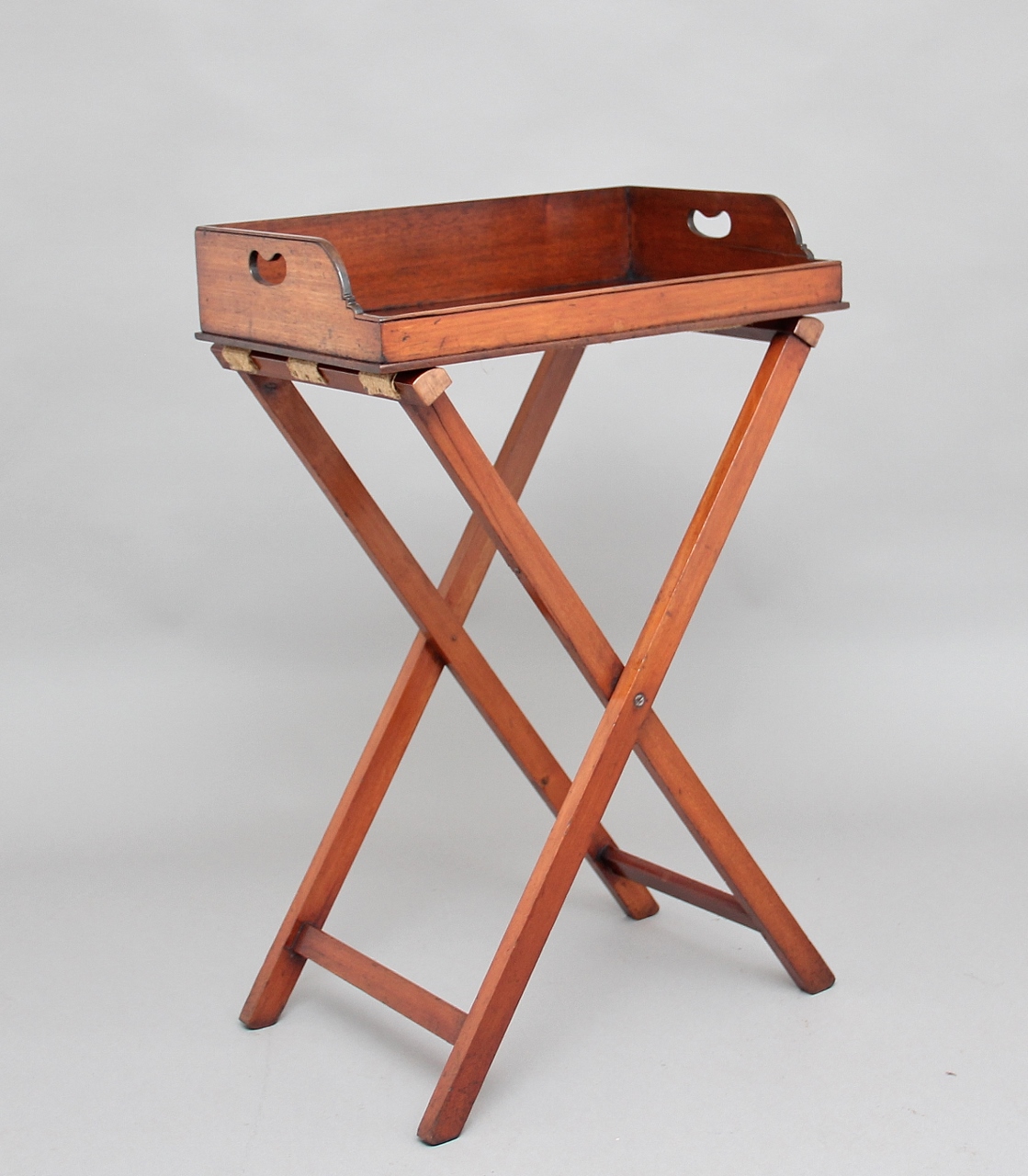 19th Century Mahogany Butlers Tray on Stand (1 of 1) 19th Century Mahogany Butlers Tray on Stand (1 of 1)