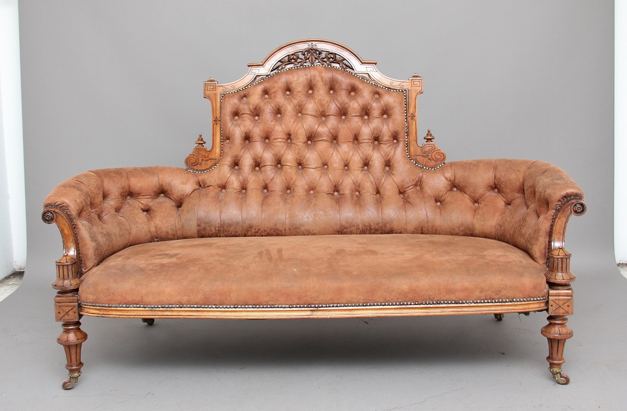 19th Century Walnut Sofa (1 of 1) 19th Century Walnut Sofa (1 of 1)