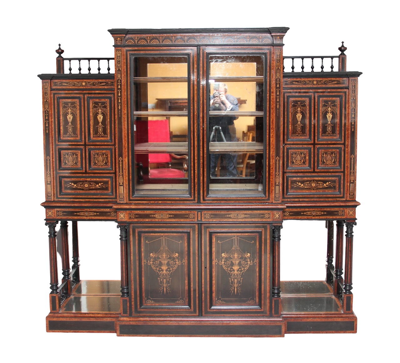 Aesthetic Movement Display Cabinet by Lamb of Manchester (1 of 12) Aesthetic Movement Display Cabinet by Lamb of Manchester (1 of 12)