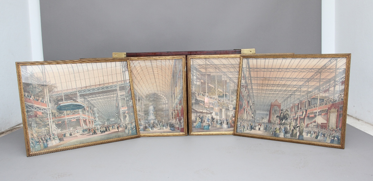 Set of Four 19th Century Hand Coloured Prints of the 1851 Great Exhibition (1 of 1) Set of Four 19th Century Hand Coloured Prints of the 1851 Great Exhibition (1 of 1)