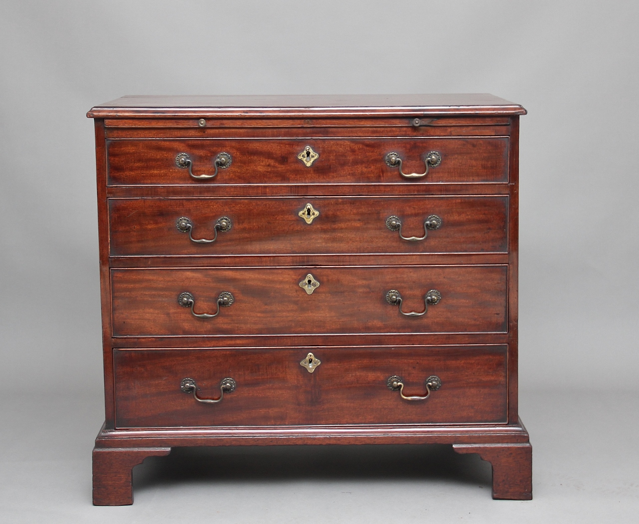 18th Century Mahogany Chest with Slide (1 of 11)