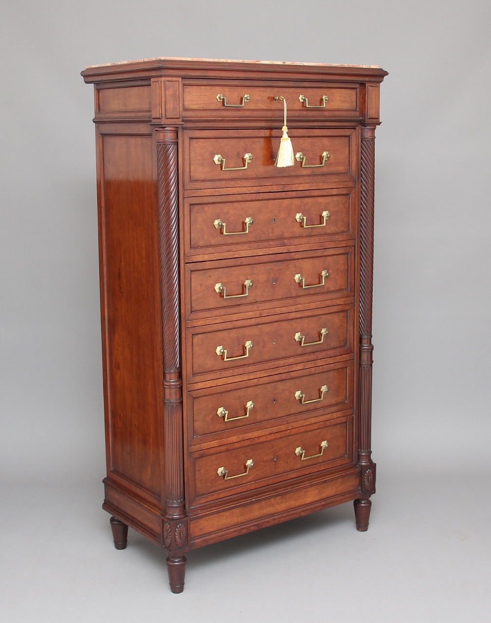 19th Century Mahogany Semainier Chest (1 of 1) 19th Century Mahogany Semainier Chest (1 of 1)