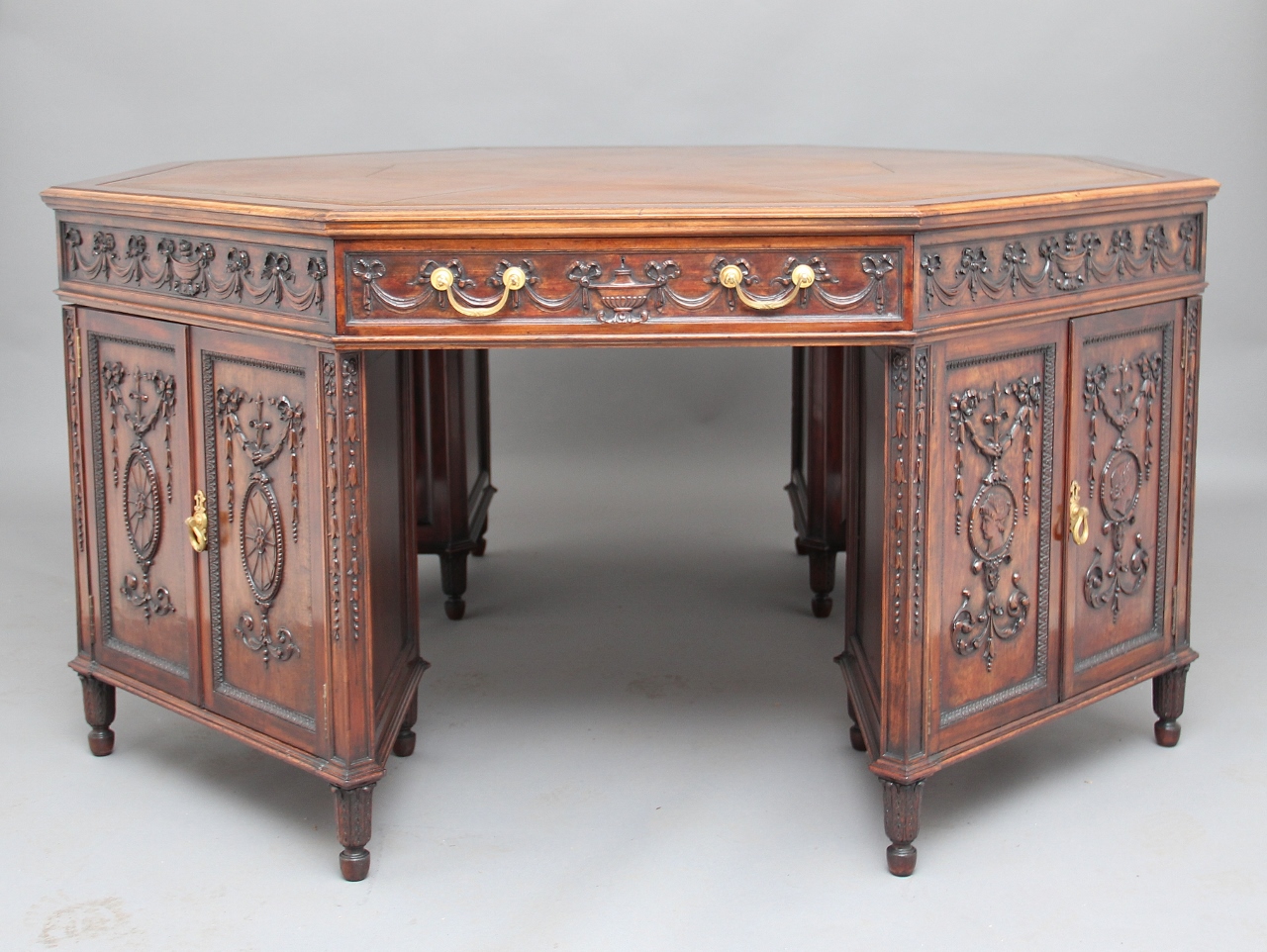 Octagonal Partner's Desk c.1920 (1 of 1) Octagonal Partner's Desk c.1920 (1 of 1)