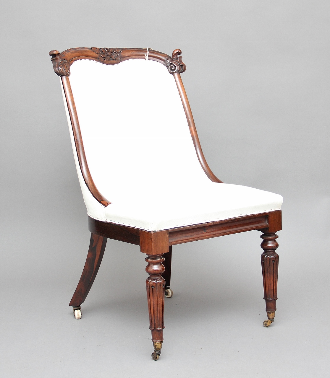 19th Century Rosewood Slipper Chair (1 of 1) 19th Century Rosewood Slipper Chair (1 of 1)