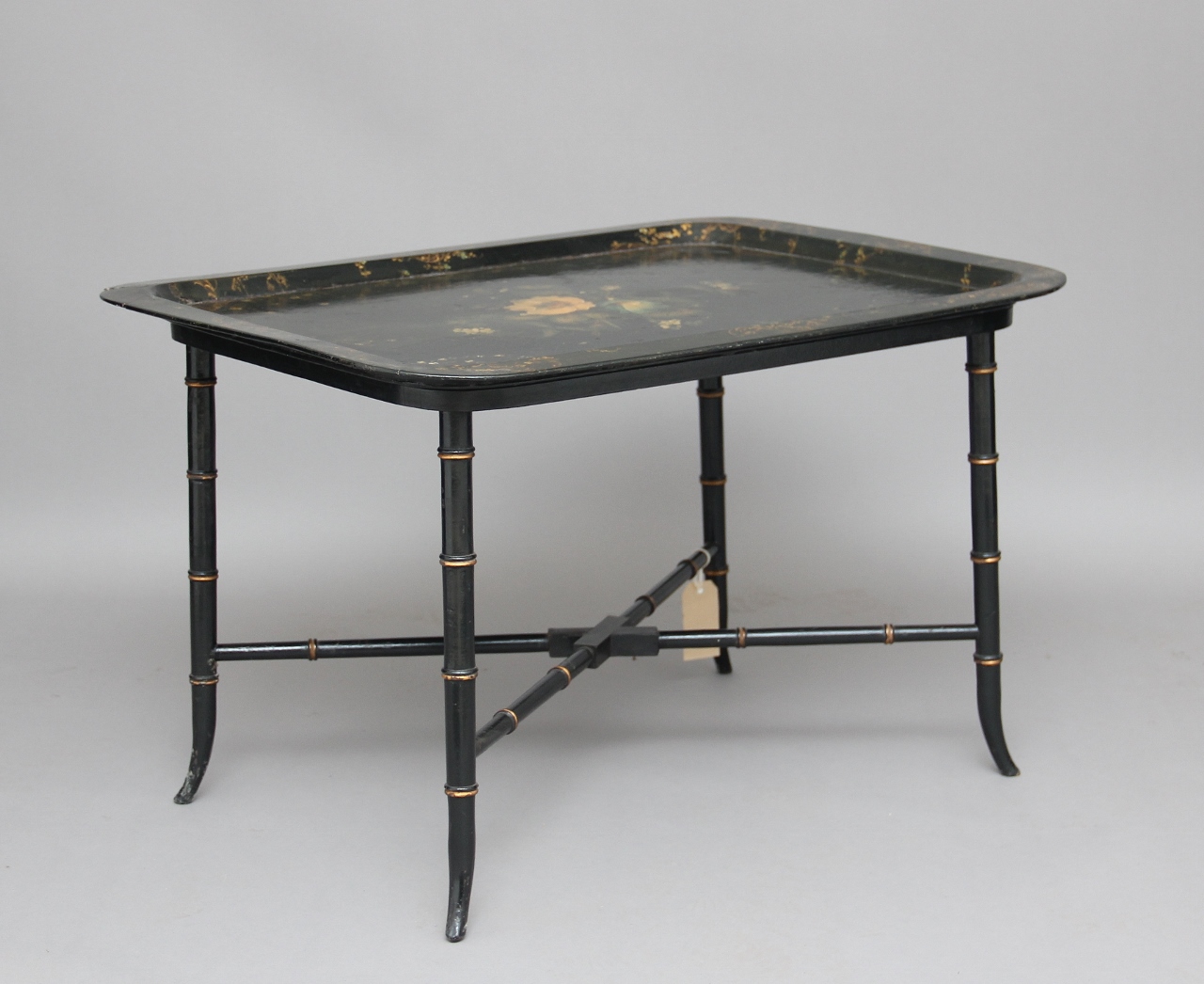 19th Century Papier-Mache Tray on Stand (1 of 1) 19th Century Papier-Mache Tray on Stand (1 of 1)