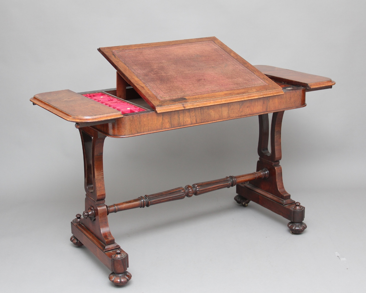 19th Century Rosewood Writing Table (1 of 14)