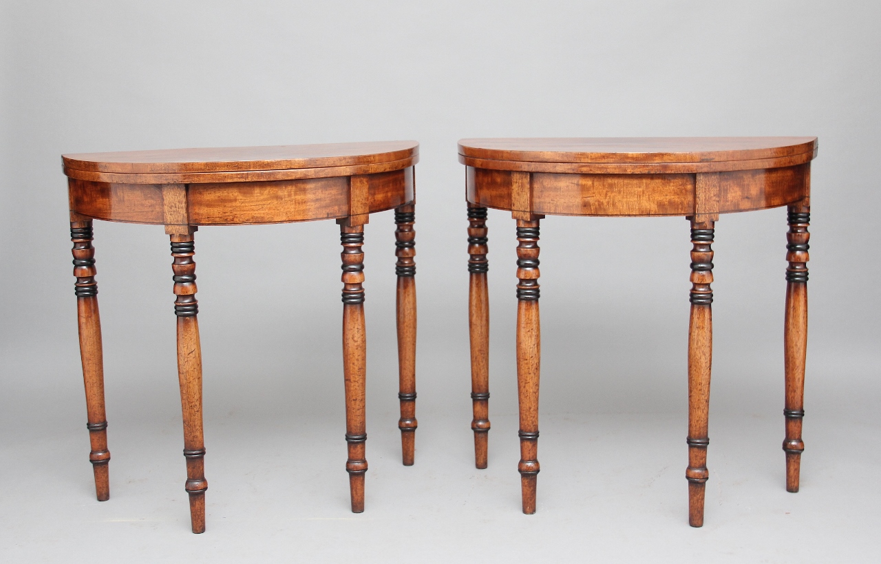 Pair of 19th Century Mahogany Card Tables (1 of 1) Pair of 19th Century Mahogany Card Tables (1 of 1)