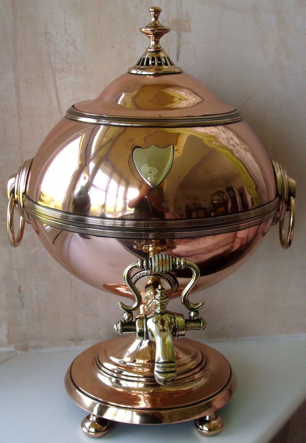 Antique English Georgian Copper Samovar c.1785 (1 of 1)