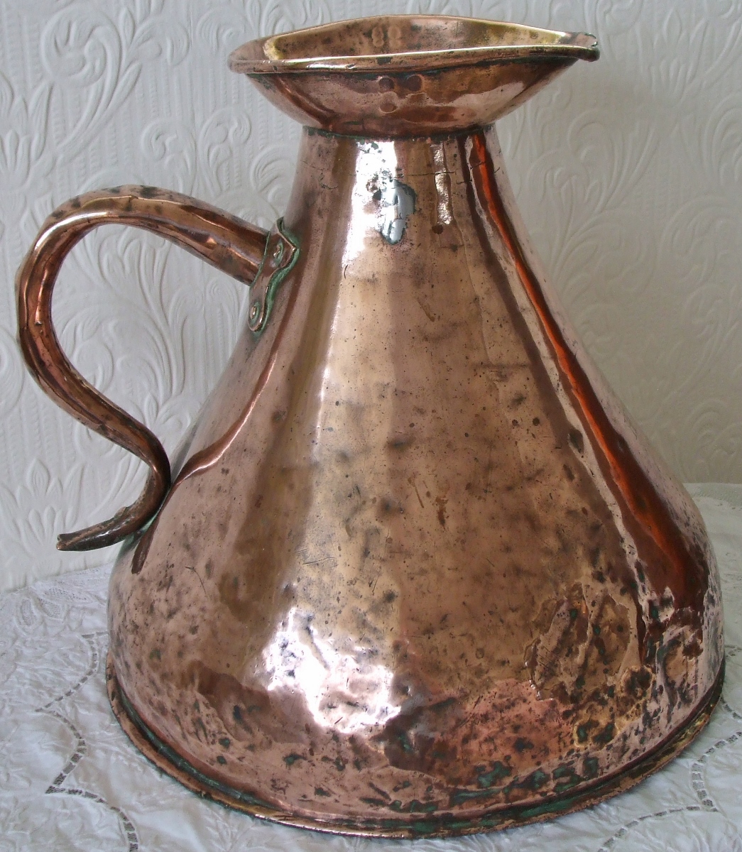 Antique English Georgian 4 Gallon Copper Measure ~ Hy. Timms of Liverpool (1 of 1)