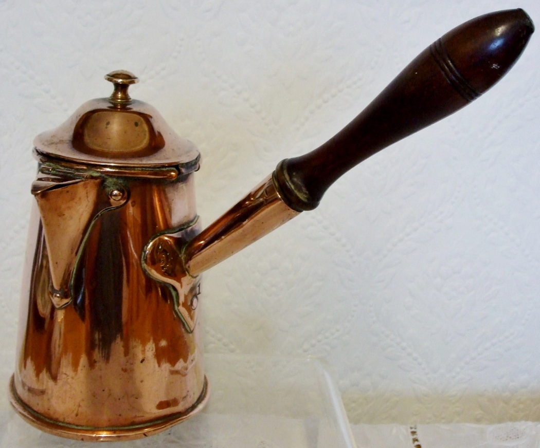 Antique English Georgian Copper Coffee Pot (1 of 1)