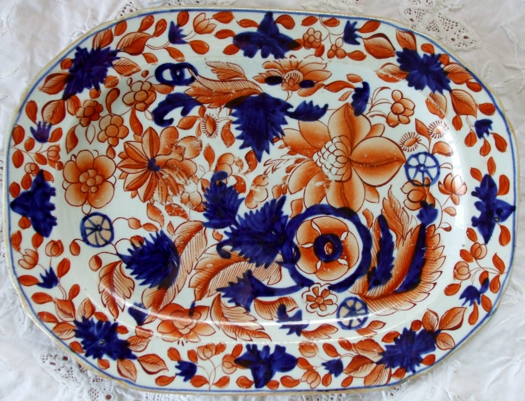 Antique English Georgian Mason's Ironstone Dish (1 of 1)