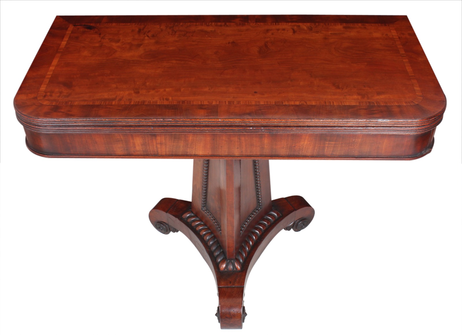 Antique Mahogany Tea Table c.1825 (1 of 13)