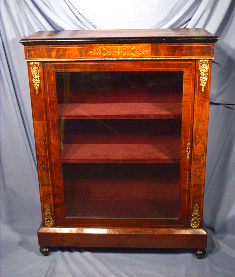 Victorian Walnut Pier Cabinet (c.1880) (1 of 1)