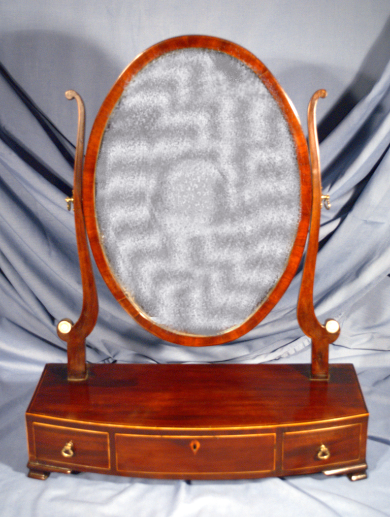 A Mahogany Box Toilet Mirror c.1850 (1 of 1)