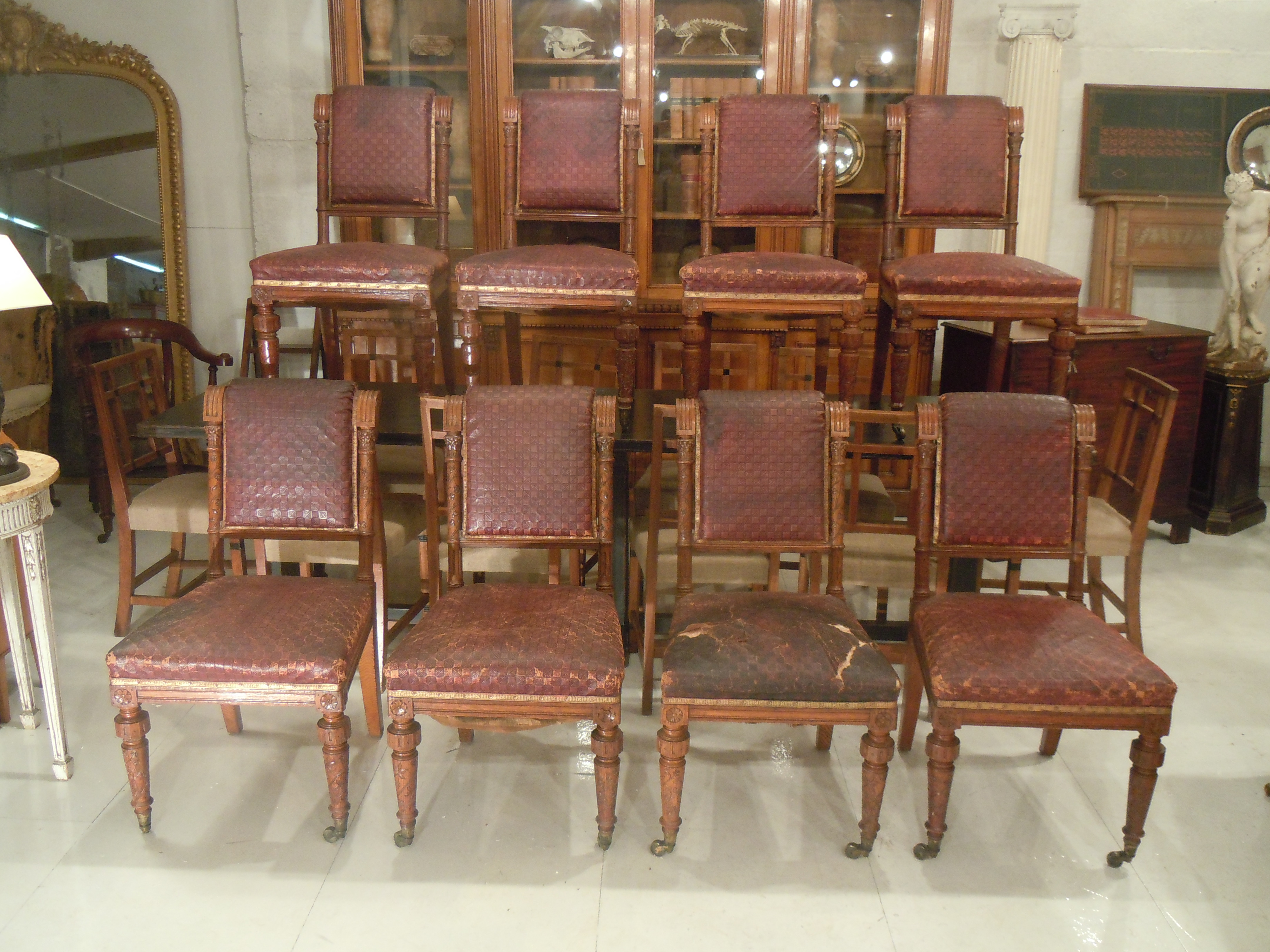 Set of 8 late 19th Century Dining Chairs (1 of 1)