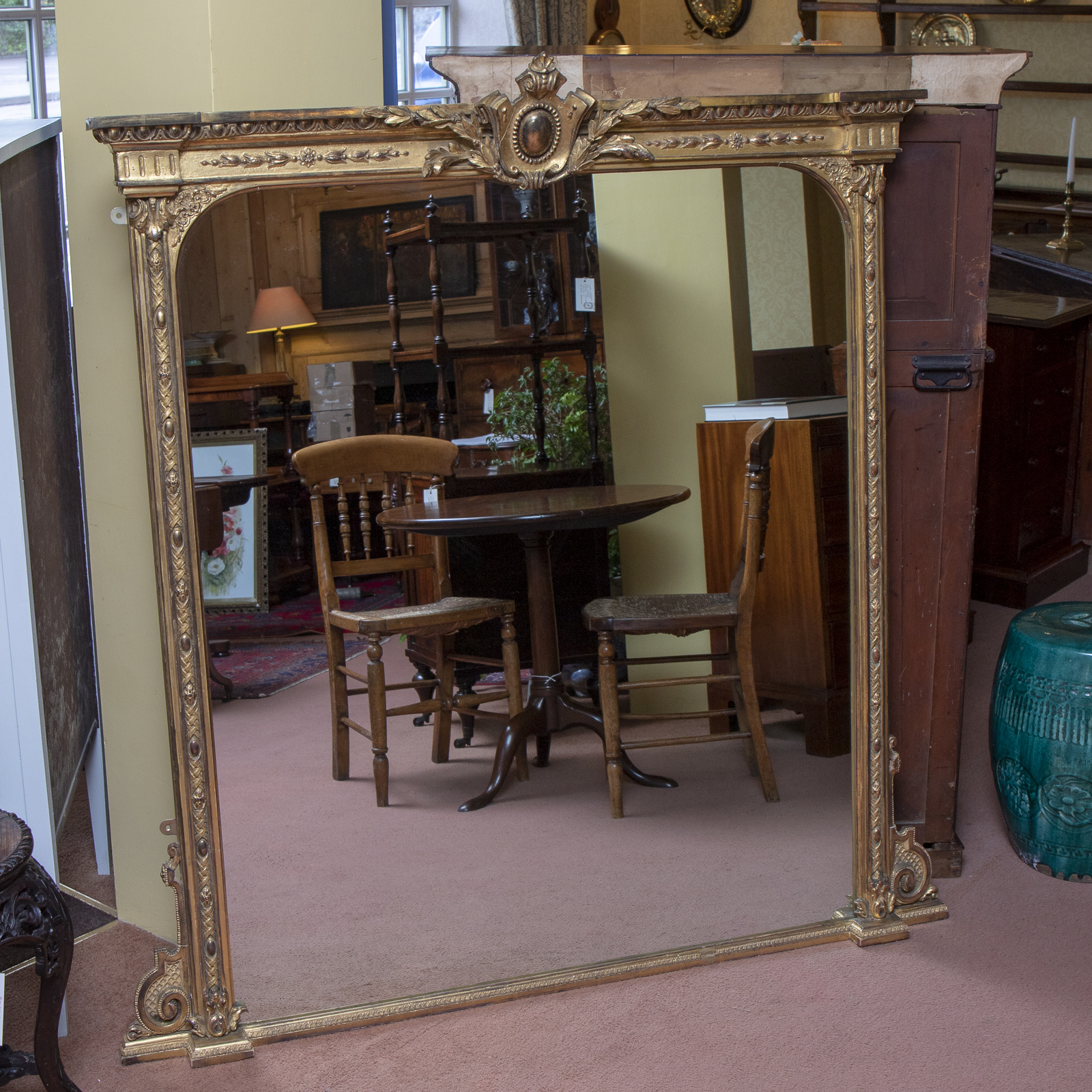 Good Victorian Overmantel Mirror (1 of 1) Good Victorian Overmantel Mirror (1 of 1)