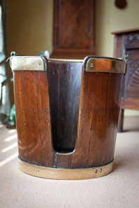 18th Century Mahogany Plate Bucket (1 of 1)