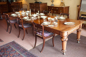 Solid Mahogany Dining Table c.1840 (1 of 1)