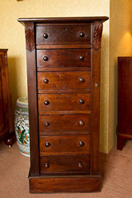 Oak Wellington Chest of Drawers c.1870 (1 of 1)