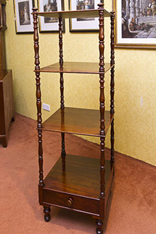 Mahogany 4 Tier Whatnot c.1840 (1 of 1)