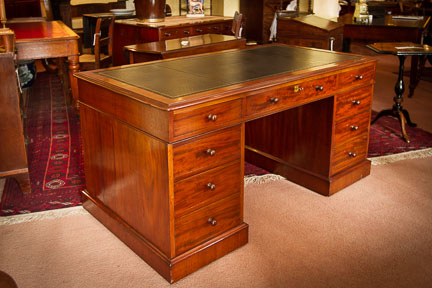 Mahogany Kneehole Desk c.1870 (1 of 1)