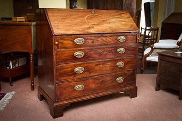 George III Mahogany Inlaid Bureau c.1800 (1 of 1)