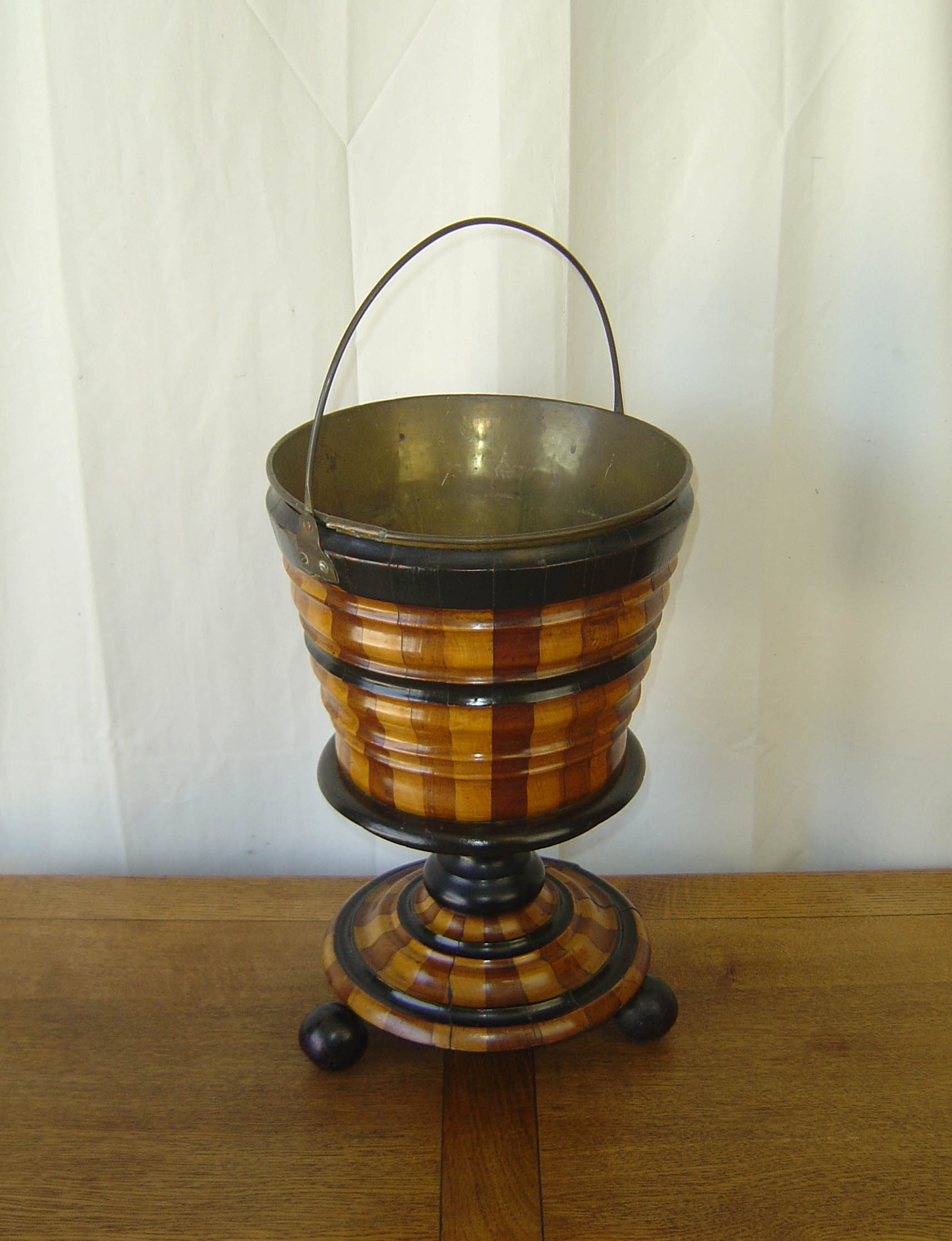 Dutch 19th Century Ribbed & Striped Planter (1 of 4)