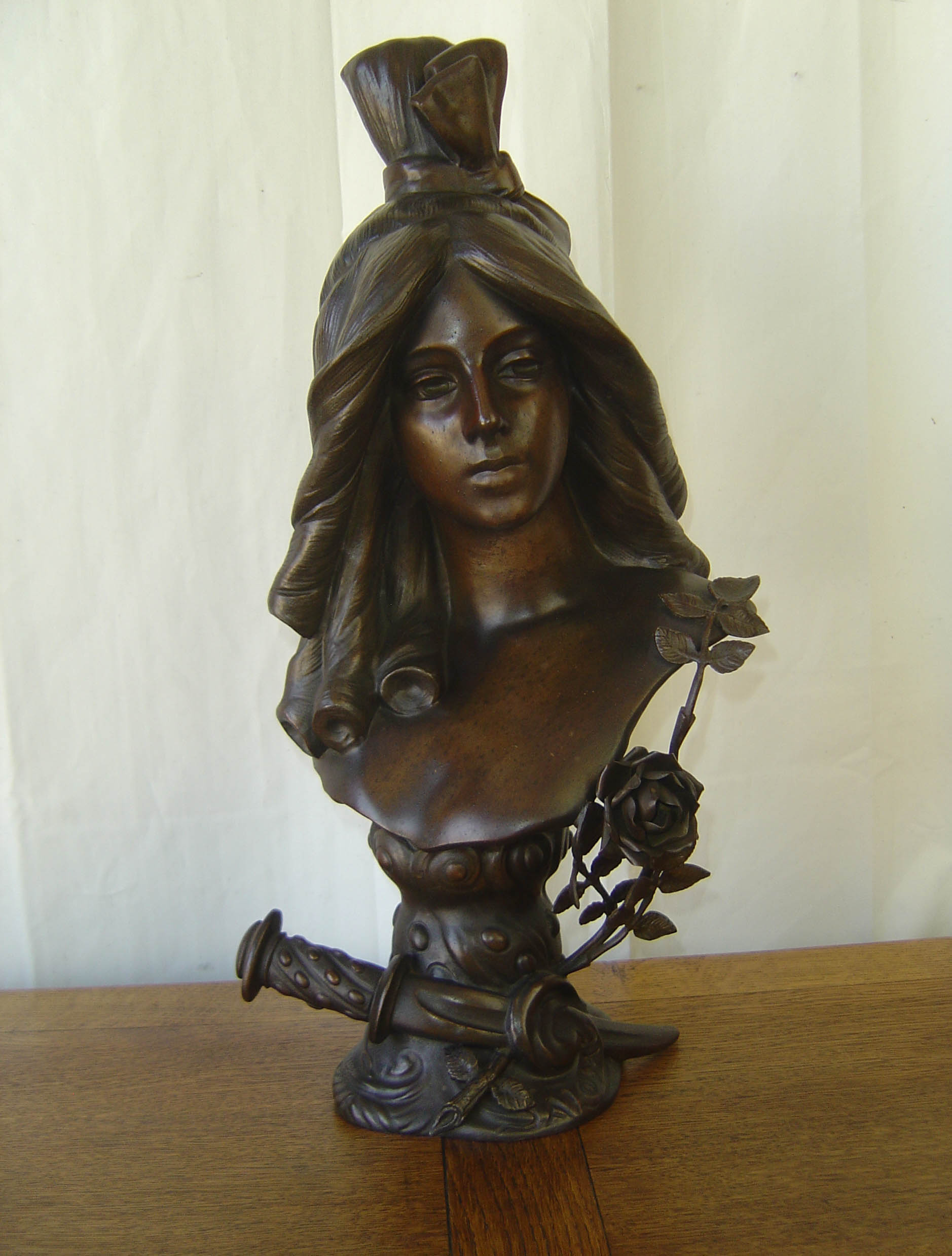 'Salome' Spelter Bust c.1910 (1 of 6)