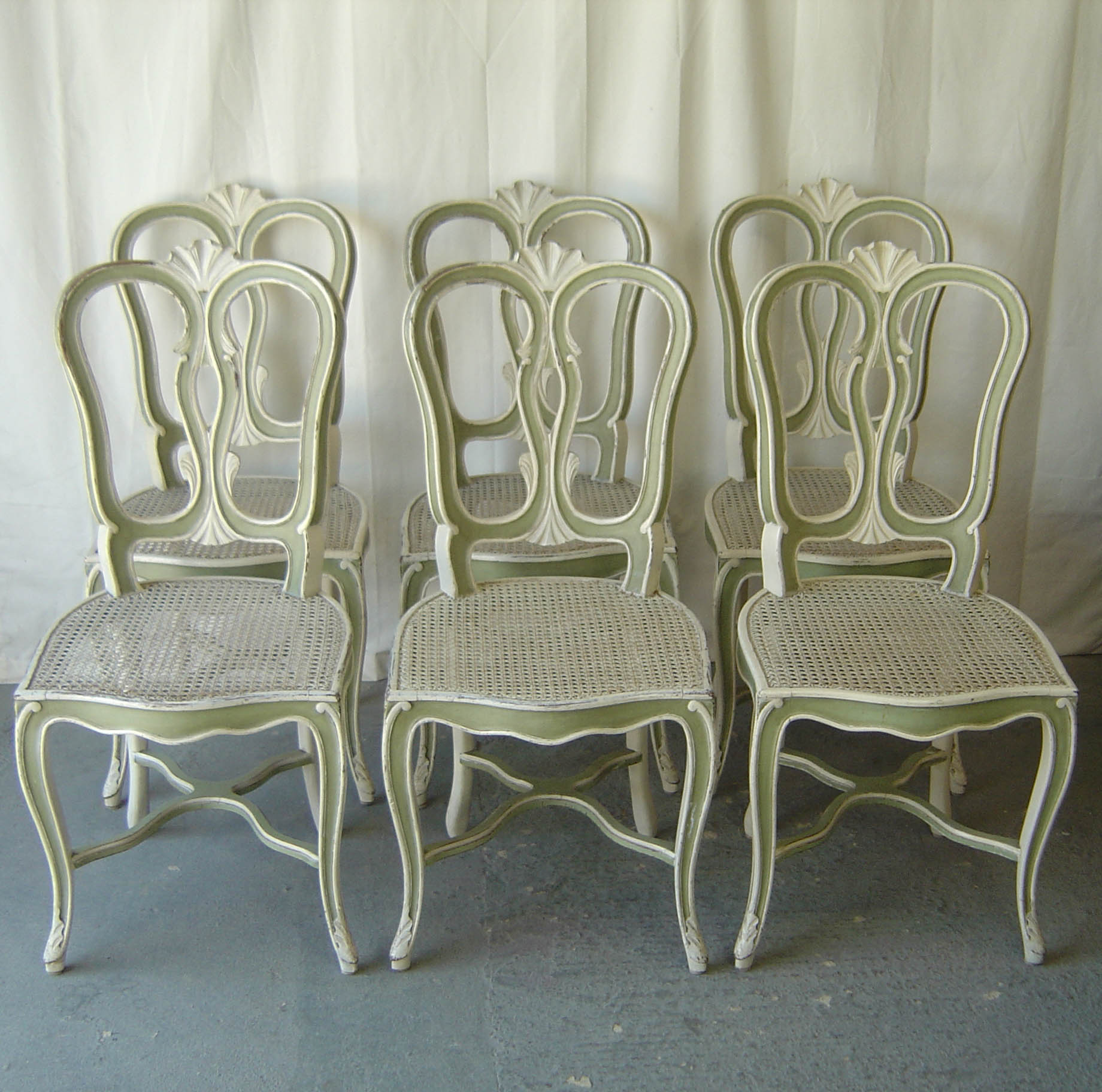 A Set of Six French Dining Chairs (1 of 1)